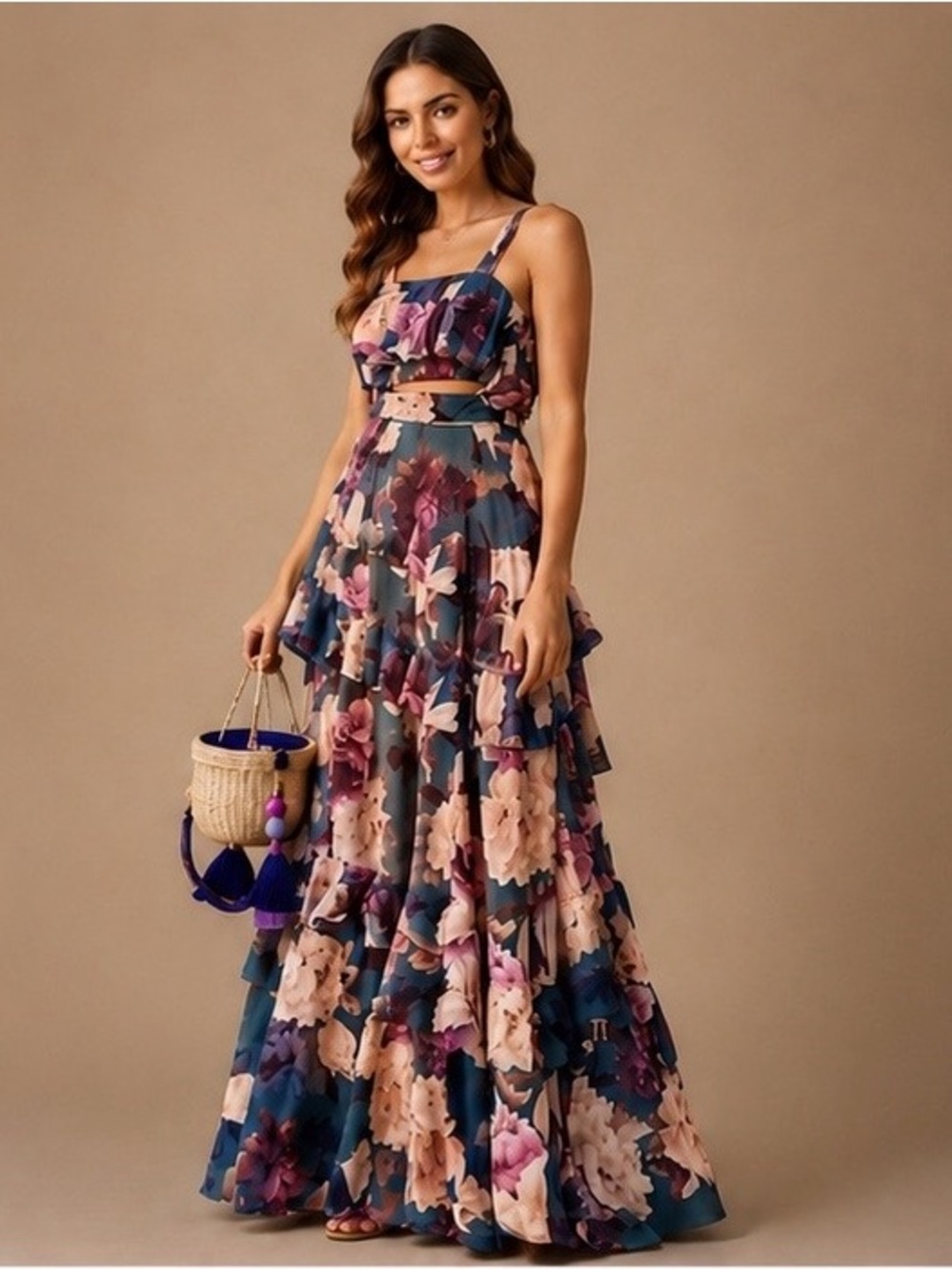 NEW Blush Garden Floral Skirt Set - Picture 2 of 6